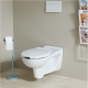 WC suspendu PMR Rimless & abattant