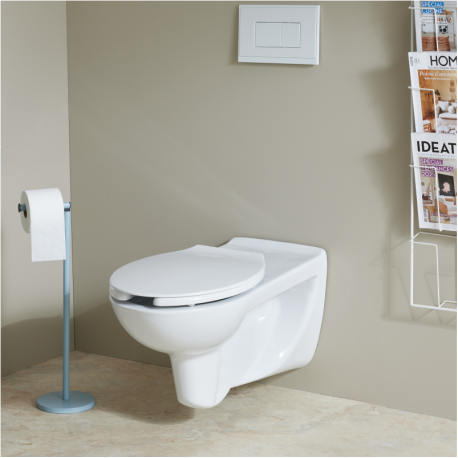 WC suspendu PMR Rimless & abattant