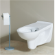 WC suspendu PMR Rimless & abattant