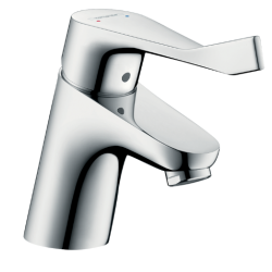 Mitigeur lavabo 70 Focus Care avec poignée extra longue sans tirette ni vidage
