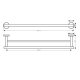 Double barre porte serviette Logis Universal 600mm, Chrome