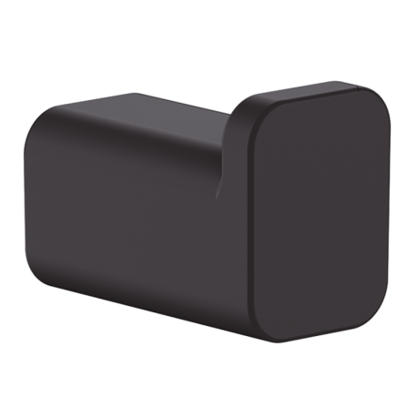 Patère simpe AddStoris Q, Noir mat