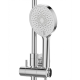 Colonne de douche avec mitigeur mécanique + Douche de tête ronde 200mm + Douchette 3 jets, Chrome