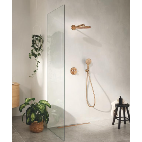Douche encastrée avec Rainshower SmartActive 310, Warm Sunset Brossé