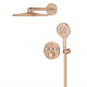 Douche encastrée avec Rainshower SmartActive 310, Warm Sunset Brossé