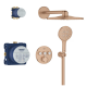 Douche encastrée avec Rainshower SmartActive 310, Warm Sunset Brossé
