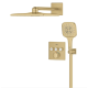 Douche encastrée thermostatique Grotherm Rainshower SmartActive 310 Cube, Cool Sunrise Brossé