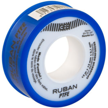 Ruban PTFE STD 12mm x 12m x 0.1mm (STEFLON)