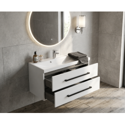 Meuble & lavabo Cube Way 100cm, Blanc