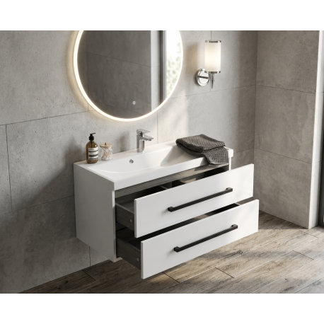 Meuble & lavabo Cube Way 100cm, Blanc