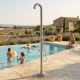 Douche extérieure Premium eau chaude/froide compatible tuyau d'arrosage & douchette stick, Inox 316L brossé