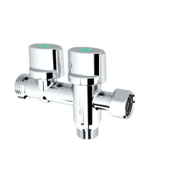 Robinet pour douchette hygiénique à brancher sur WC 3/8M x 3/8F x 1/2M