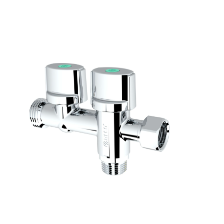 Robinet pour douchette hygiénique à brancher sur WC 3/8M x 3/8F x 1/2M