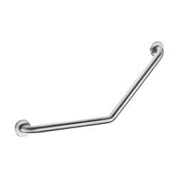 Barre de maintien coudée 135° Inox satiné, 400 x 400 mm