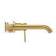 Mitigeur lavabo encastré à levier avec corps d'encastrement Aurum, Or Brossé