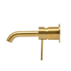 Mitigeur lavabo encastré à levier avec corps d'encastrement Aurum, Or Brossé