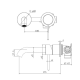 Mitigeur lavabo encastré à levier avec corps d'encastrement Aurum, Gun Métal Brossé