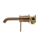 Mitigeur lavabo encastré à levier avec corps d'encastrement Aurum, Gun Métal Brossé