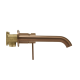 Mitigeur lavabo encastré à levier avec corps d'encastrement Aurum, Gun Métal Brossé