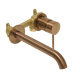 Mitigeur lavabo encastré à levier avec corps d'encastrement Aurum, Gun Métal Brossé