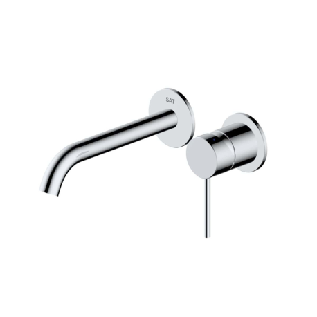 Mitigeur lavabo encastré à levier avec corps d'encastrement Aurum, Or Brossé