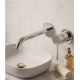 Mitigeur lavabo encastré à levier avec corps d'encastrement Aurum, Or Brossé