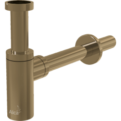 Siphon de lavabo design DN32, Or Brossé