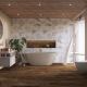 Siphon pour lavabo design DN32, Or Rosé Brossé