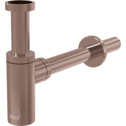 Siphon pour lavabo design DN32, Or Rosé Brossé