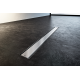 Caniveau de douche avec rebord pour grille double face 650mm