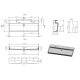 Lavabo double 1204x465x130mm, Blanc