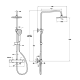 Colonne de douche avec mitigeur thermostatique Joy 200, Chrome