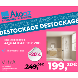 Colonne de douche avec mitigeur thermostatique Joy 200, Chrome