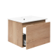 Meuble & lavabo 58x43x44,cm, Chêne