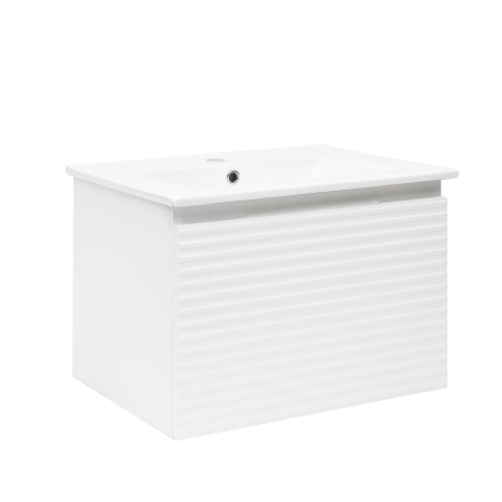 Meuble & vasque Savona 60cm, Blanc Brillant