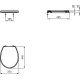 Abattant Eurovit 370x525mm Blanc