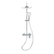 Colonne de douche avec mitigeur mécanique, Blanc/Chrome