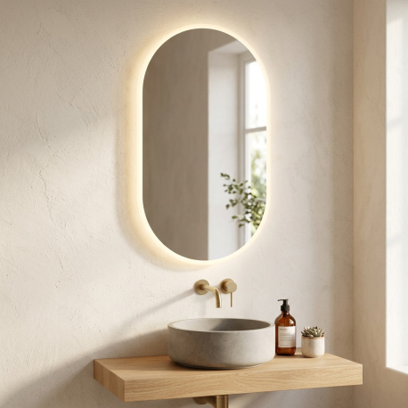 Miroir avec film chauffant et capteur Naturel Project 60x120cm