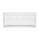 Vasque à poser Infinitio 100x46,5cm avec trou pour robinetterie, Blanc Brillant