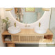 Porte brosse à dent & support AddStoris en verre, Doré Poli