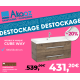 Meuble de salle de bain avec vasque Naturel Cube Way 100x40 cm chêne wellington (CUBE2100ZDW)