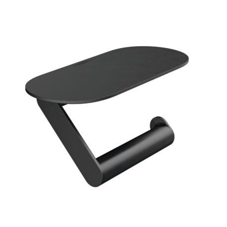 Dérouleur de papier WallStoris avec tablette, Noir Mat