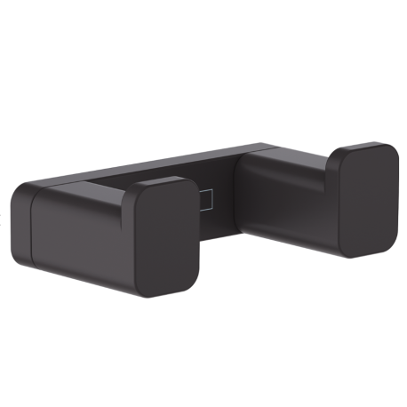 Patère double AddStoris, Noir Mat