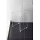 Tabouret antidérapant PMR 27,5x33x48cm, Transparent