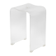 Tabouret antidérapant PMR 27,5x33x48cm, Transparent