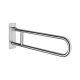 Barre de maintien rabattable basic satinée, L.850 mm, Inox 304 poli
