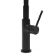 Mitigeur évier, bec flexible silicone, aérateur Neoperl, Noir Mat