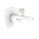 Robinet d'équerre MM 1/2 x 3/8 A80 Cube, Blanc
