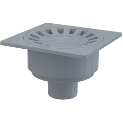 Siphon de sol 150x150mm sortie droite