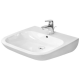 Lavabo PMR 600x555mm avec trop-plein & trou pour robinetterie, Blanc